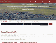 Tablet Screenshot of airportparkfly.com